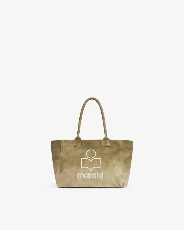 Isabel Marant Yenky Zipped sac cabas kaki 34x27 cm