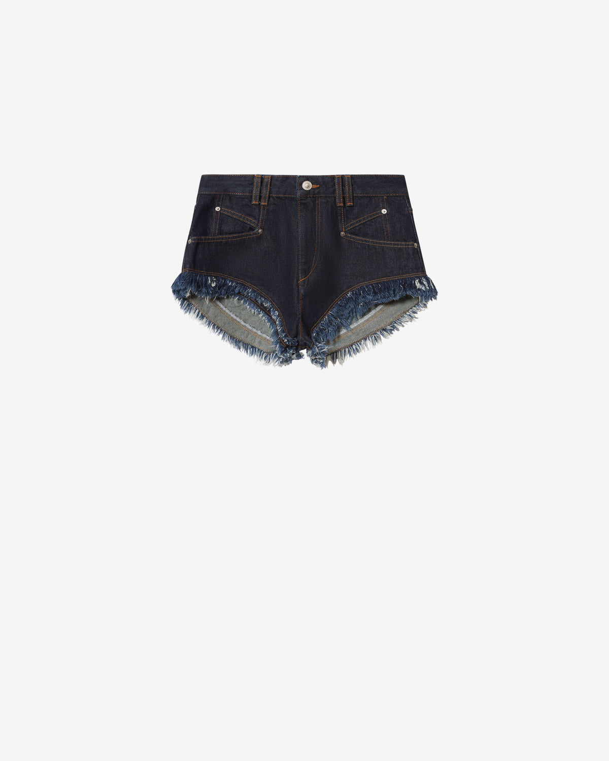 Isabel Marant Eneidala short denim foncé nuit