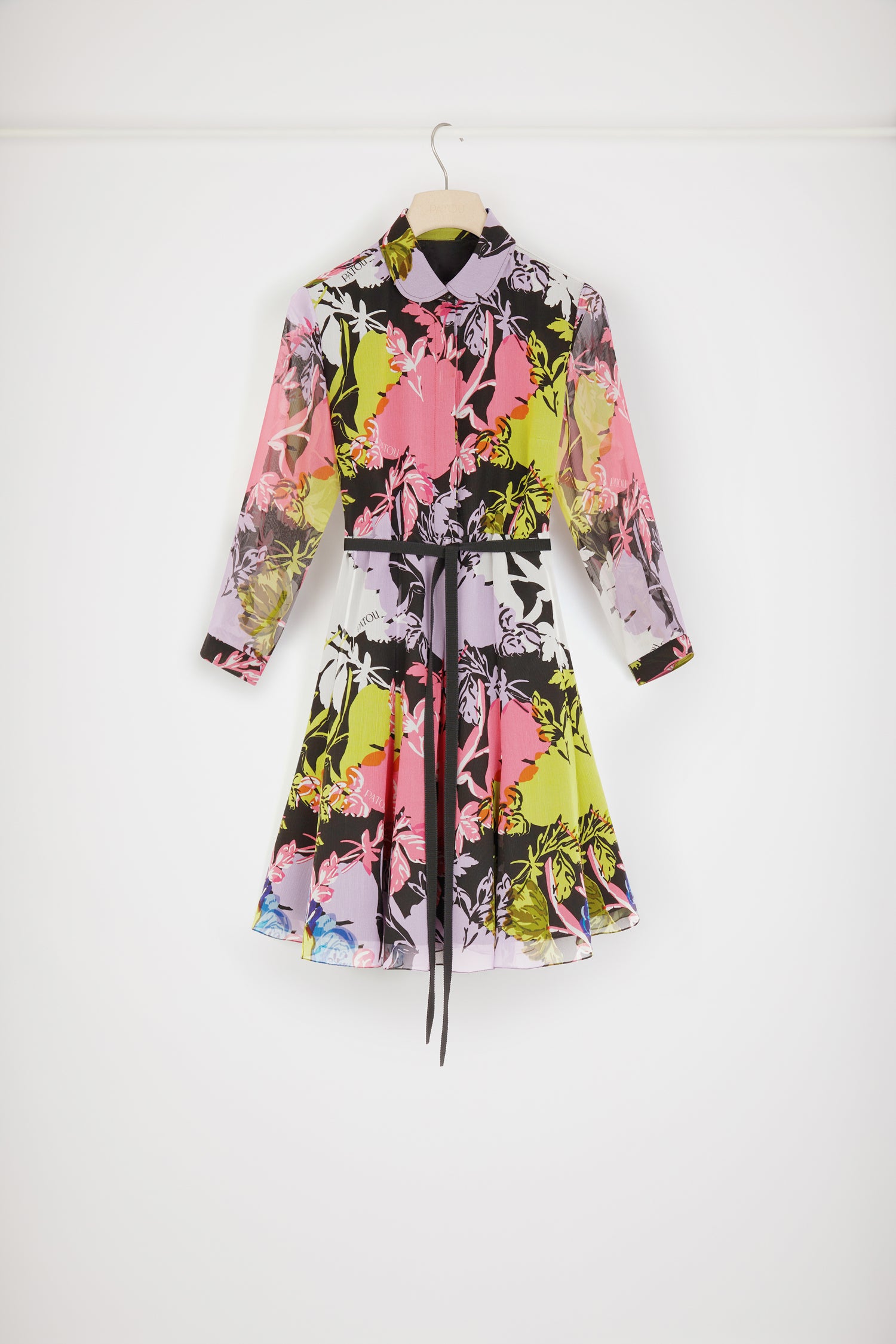 Patou DR099 robe patineuse soie Absinthe Garden