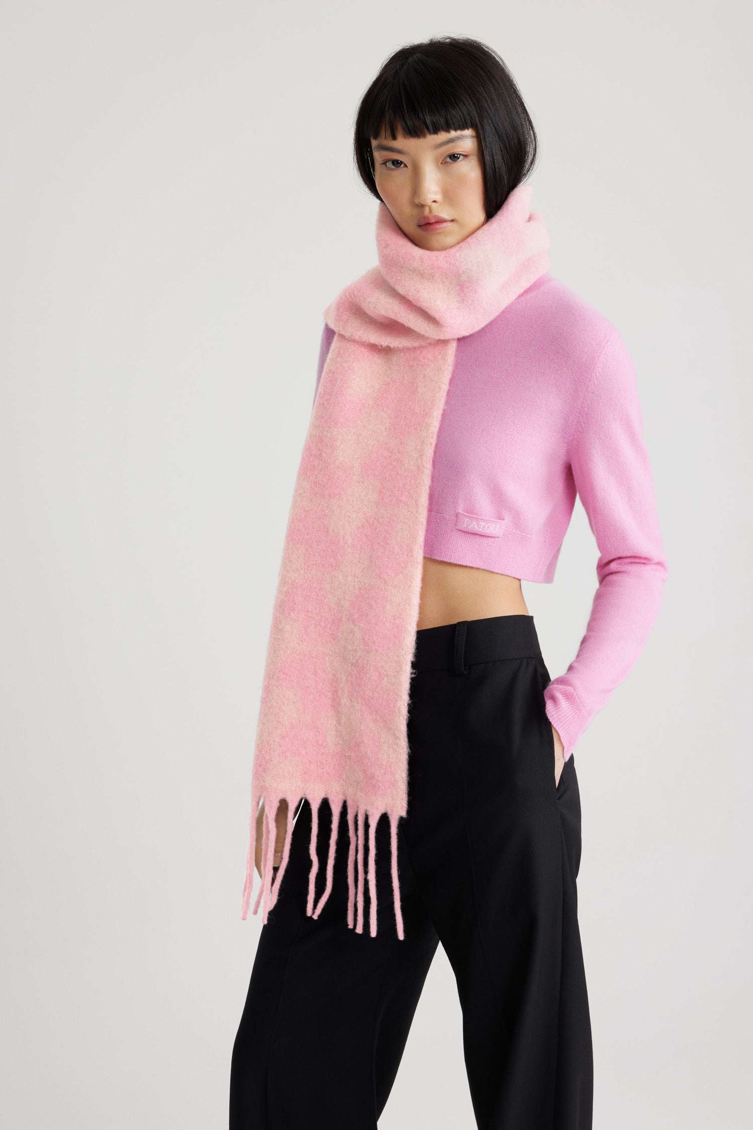 Patou AC072 écharpe bébé alpaga Rosebloom Pink TU