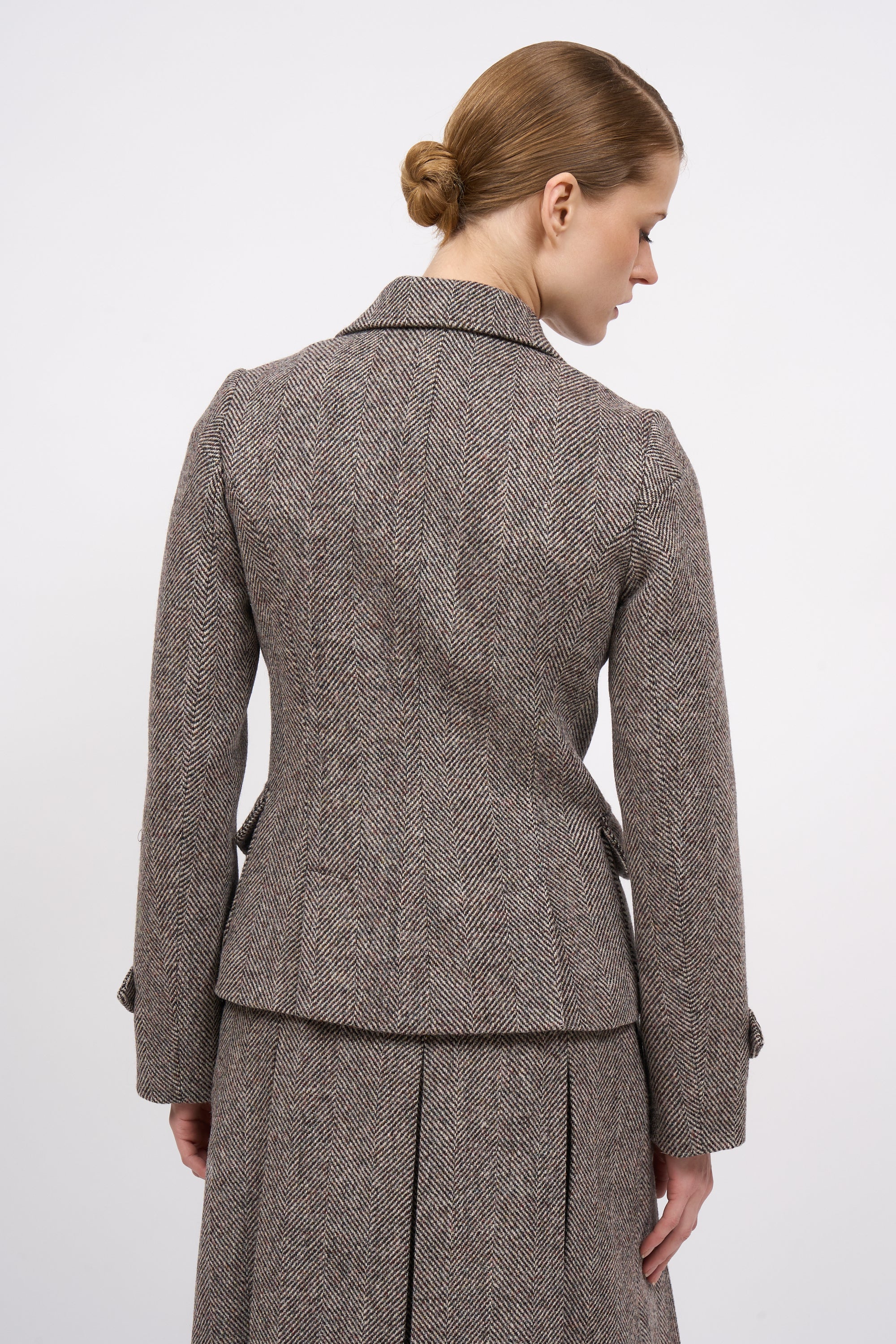 Paul & Joe Hailey veste laine chevron Harris Tweed Tilda