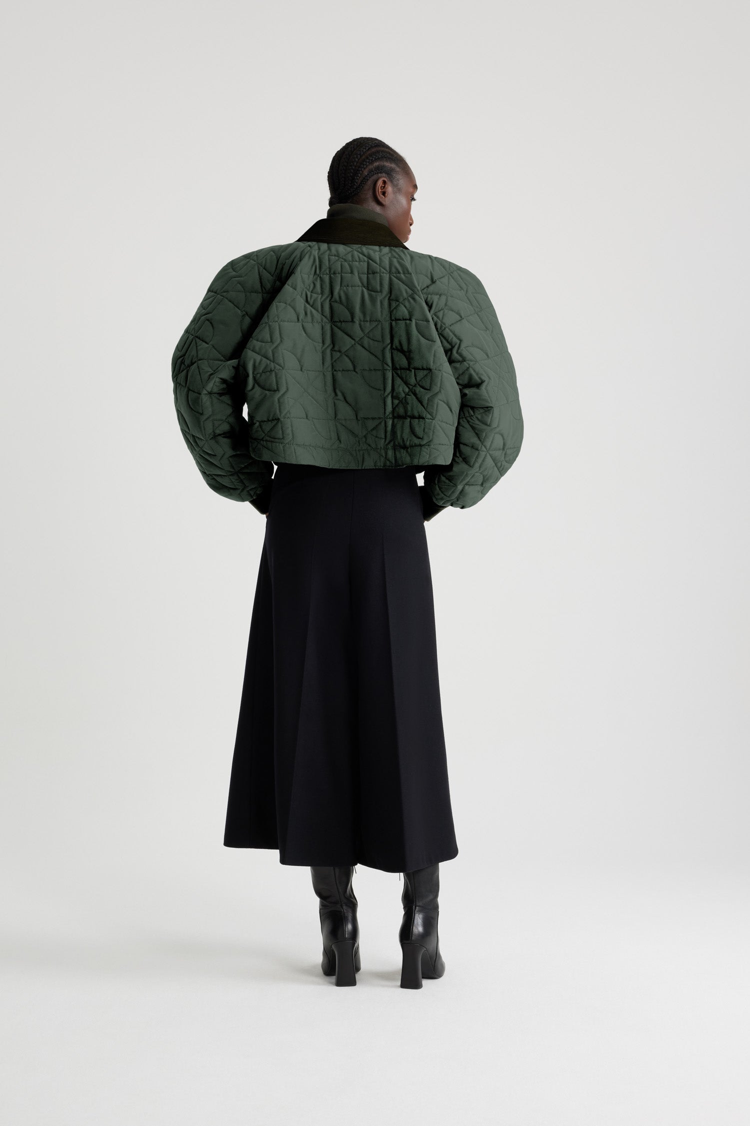Patou Jackets OU0270188754B bomber nylon vert 34-44