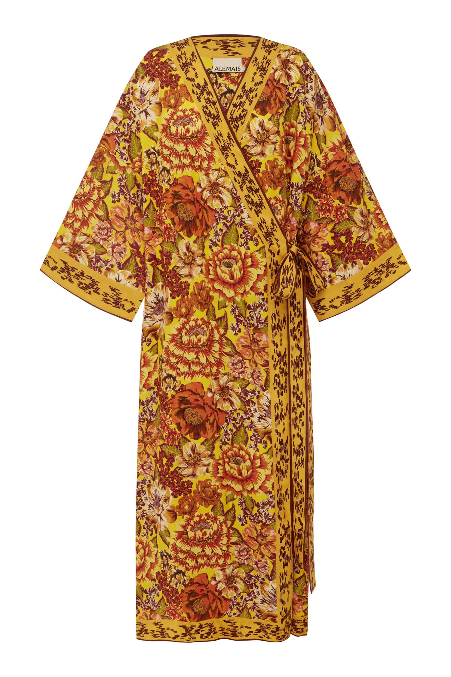 Alemaïs Heatwave Wrap Midi robe portefeuille taille 10