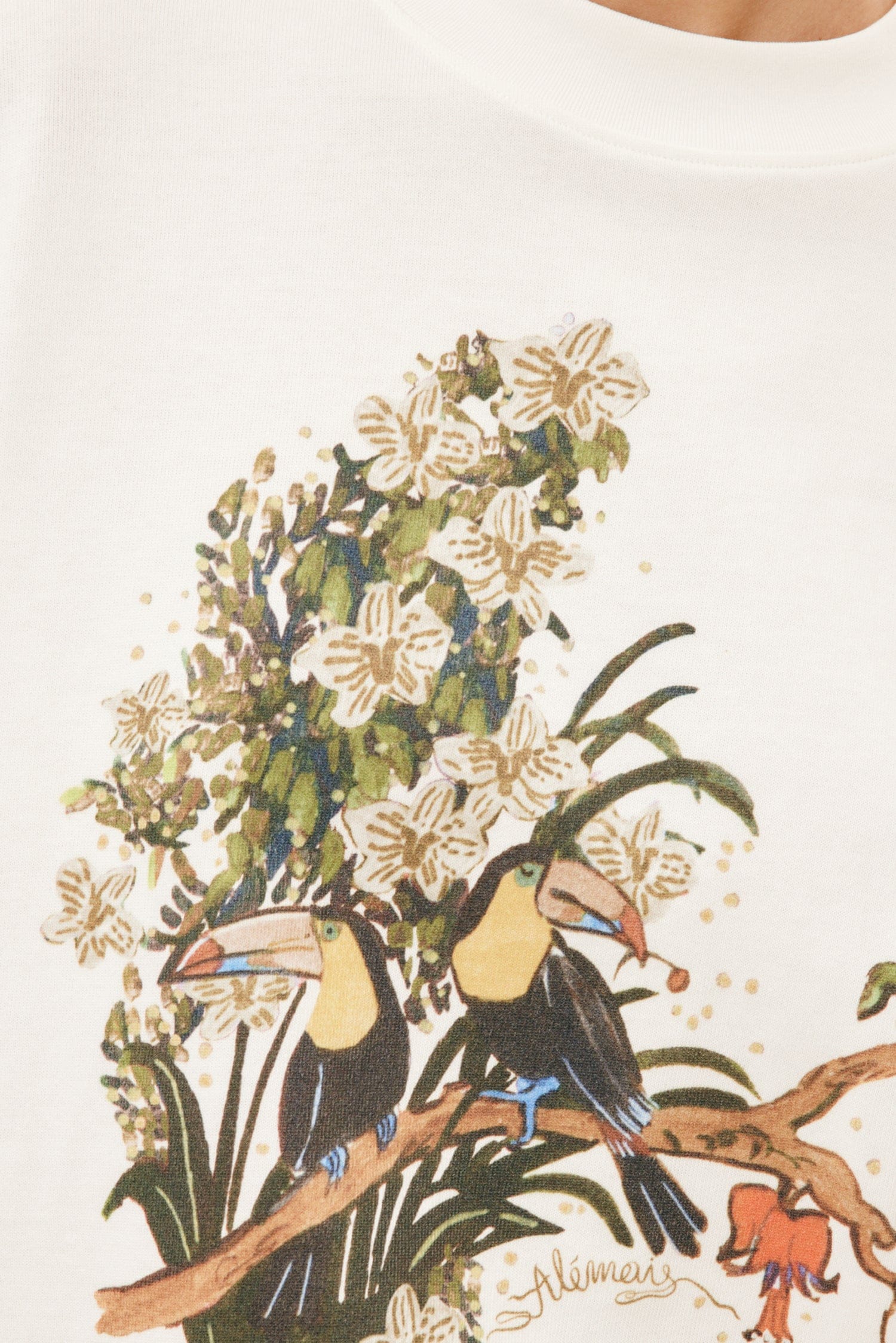 Alemais Toucan Tango t-shirt coton bio imprimé