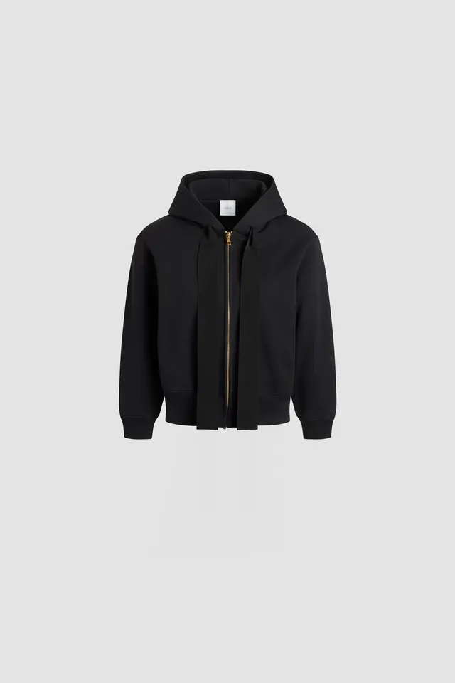 Patou JE196 sweat zippé coton bio noir