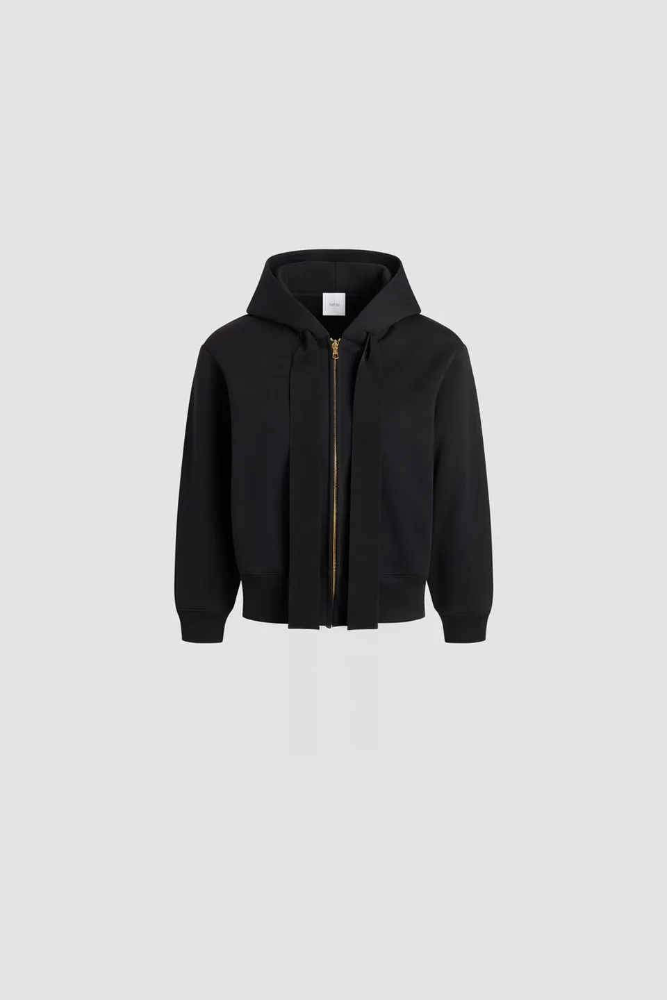 Patou JE196 sweat zippé coton bio noir