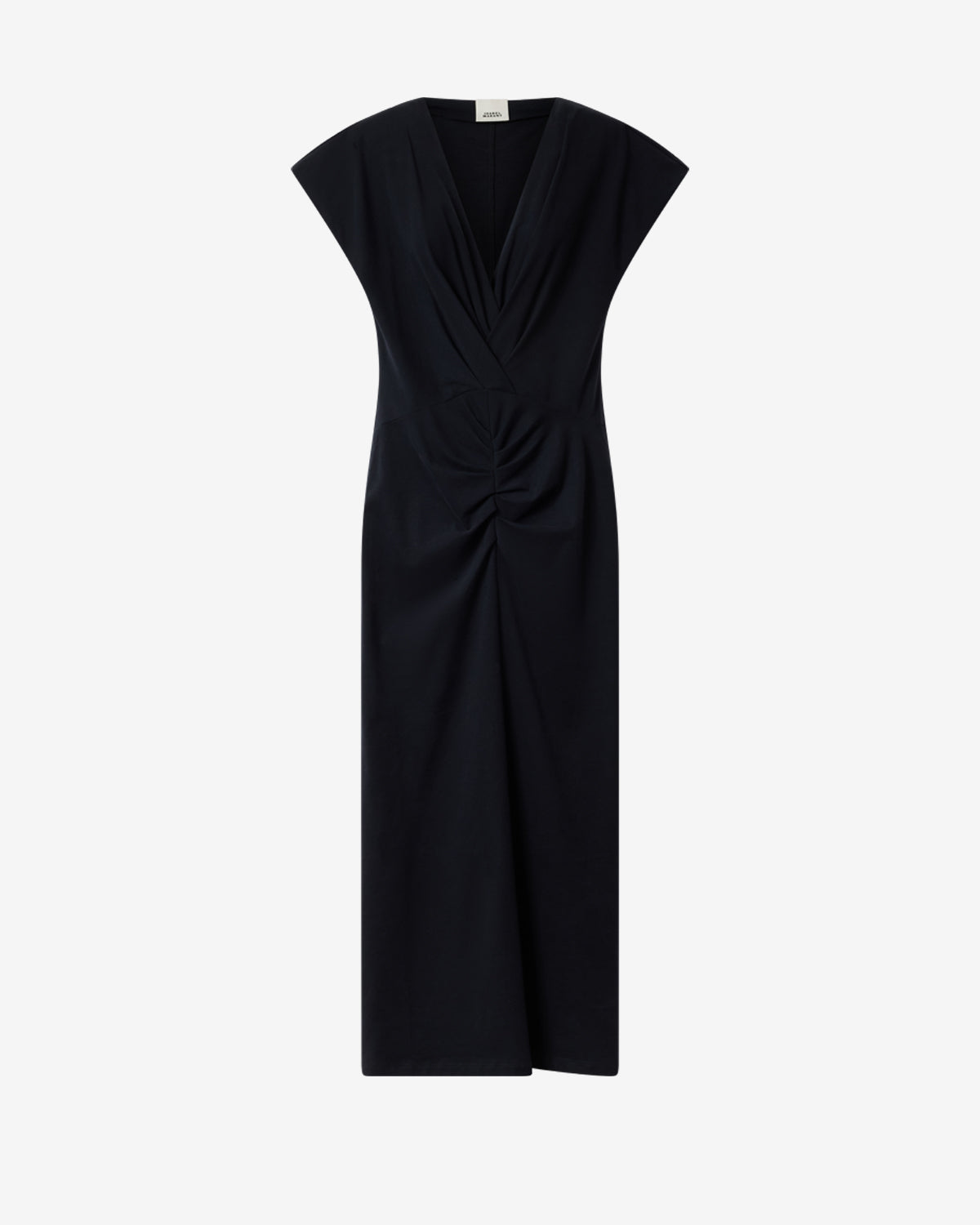 Isabel Marant Nadra RO1174FB robe noire jersey plissé