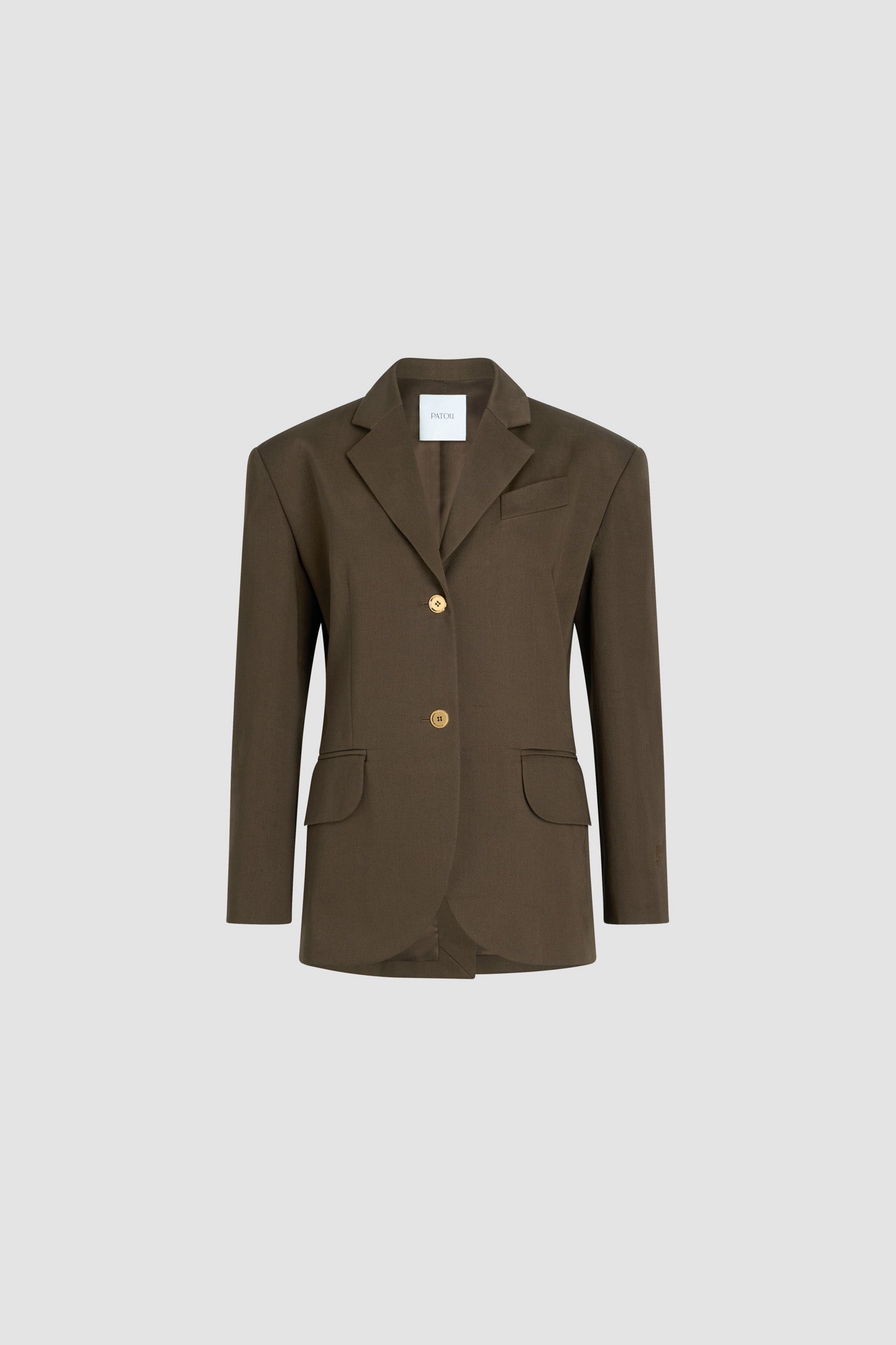 Patou JA047 veste gabardine coton bio Java Brown
