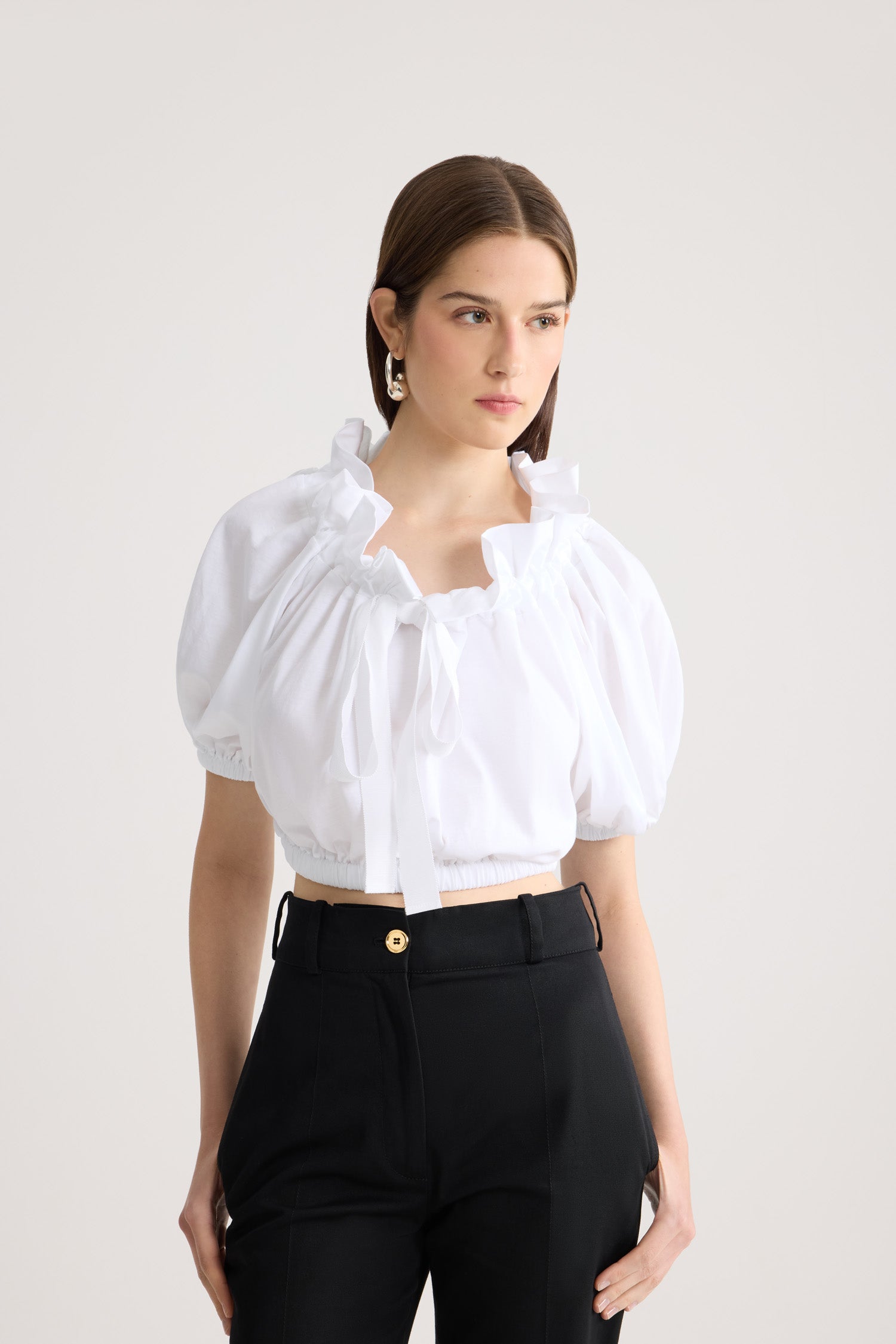 Patou P26JE2209999001W top blanc coton bio