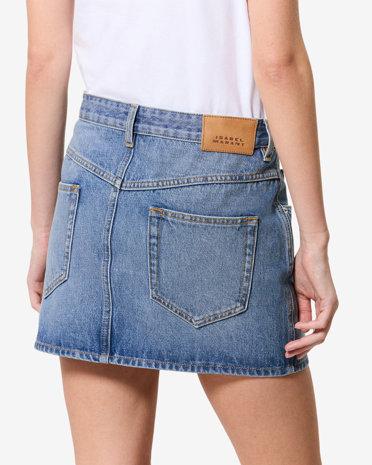 Isabel Marant Zilema JU0548FB-D1H04I Jupe bleu clair denim
