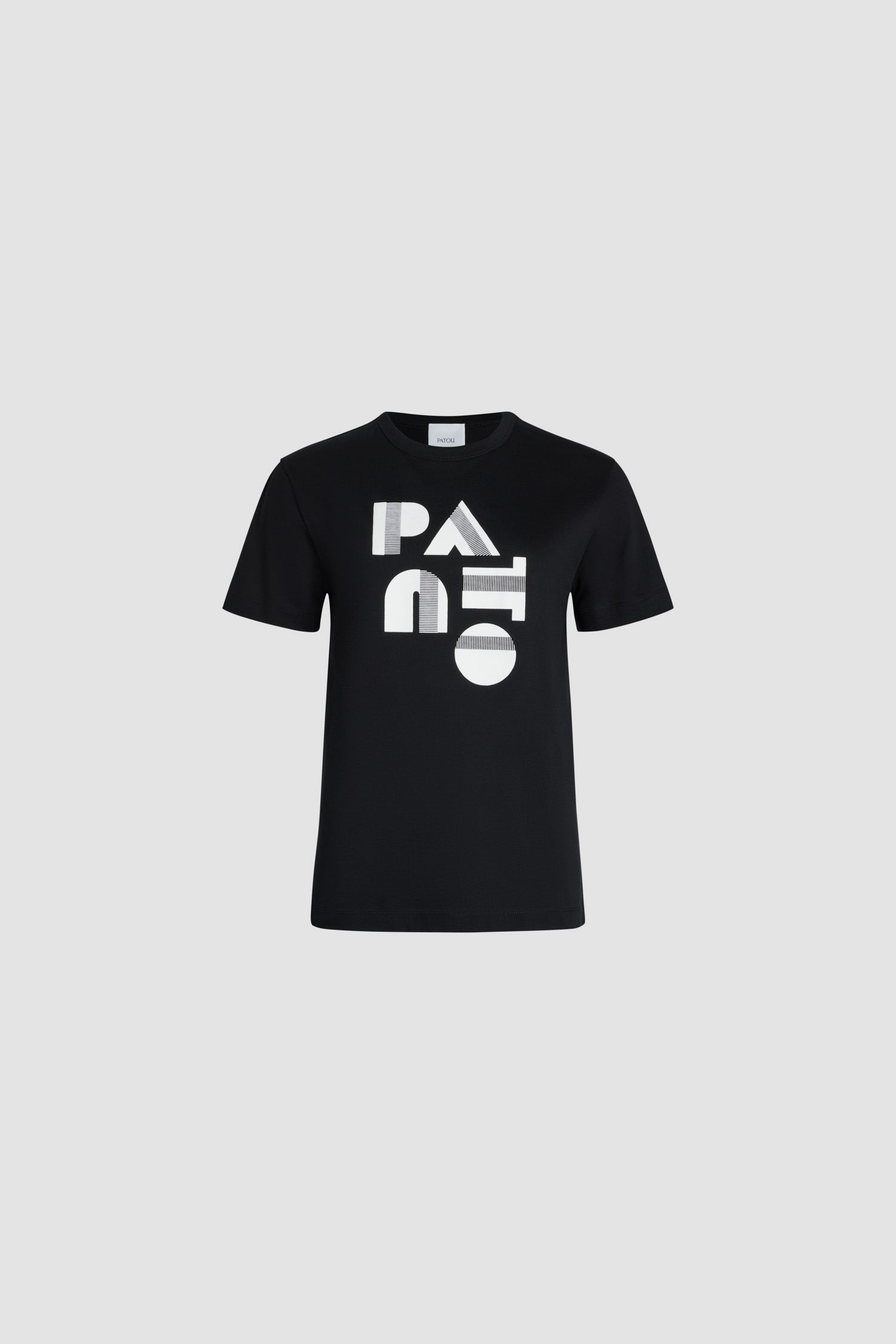 Patou Art Deco JE119 t-shirt coton bio noir