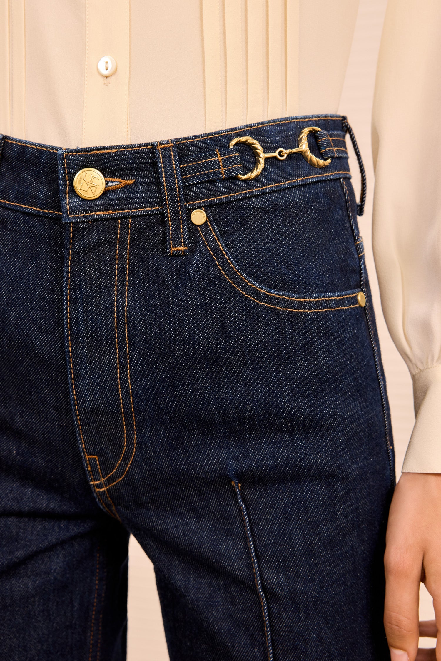 Ulla Johnson Agatha UJ9904061 Jean Tigris droit coton