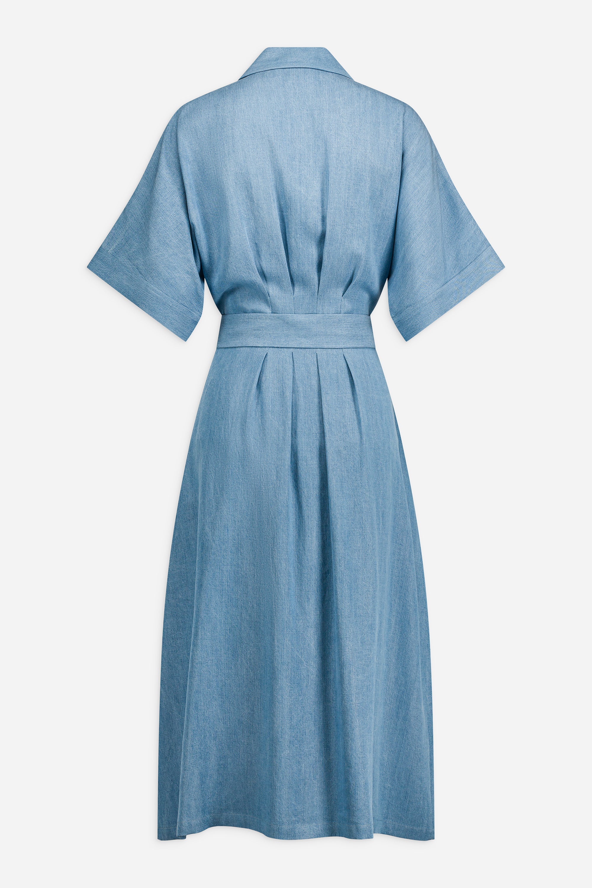 Paul & Joe Portobello robe-chemise tencel denim midi light jeans