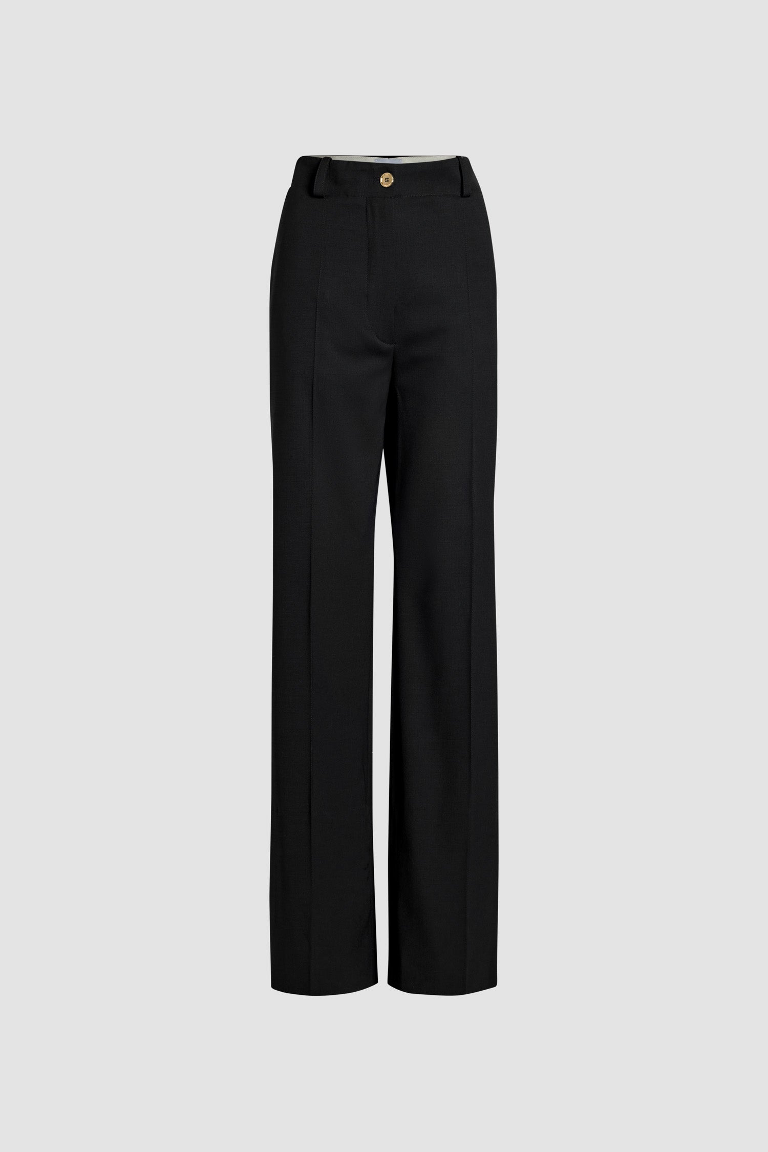 Patou TR002 pantalon laine vierge noir droit