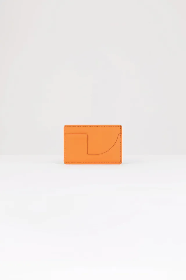 Patou SL001 porte-cartes cuir orange vif