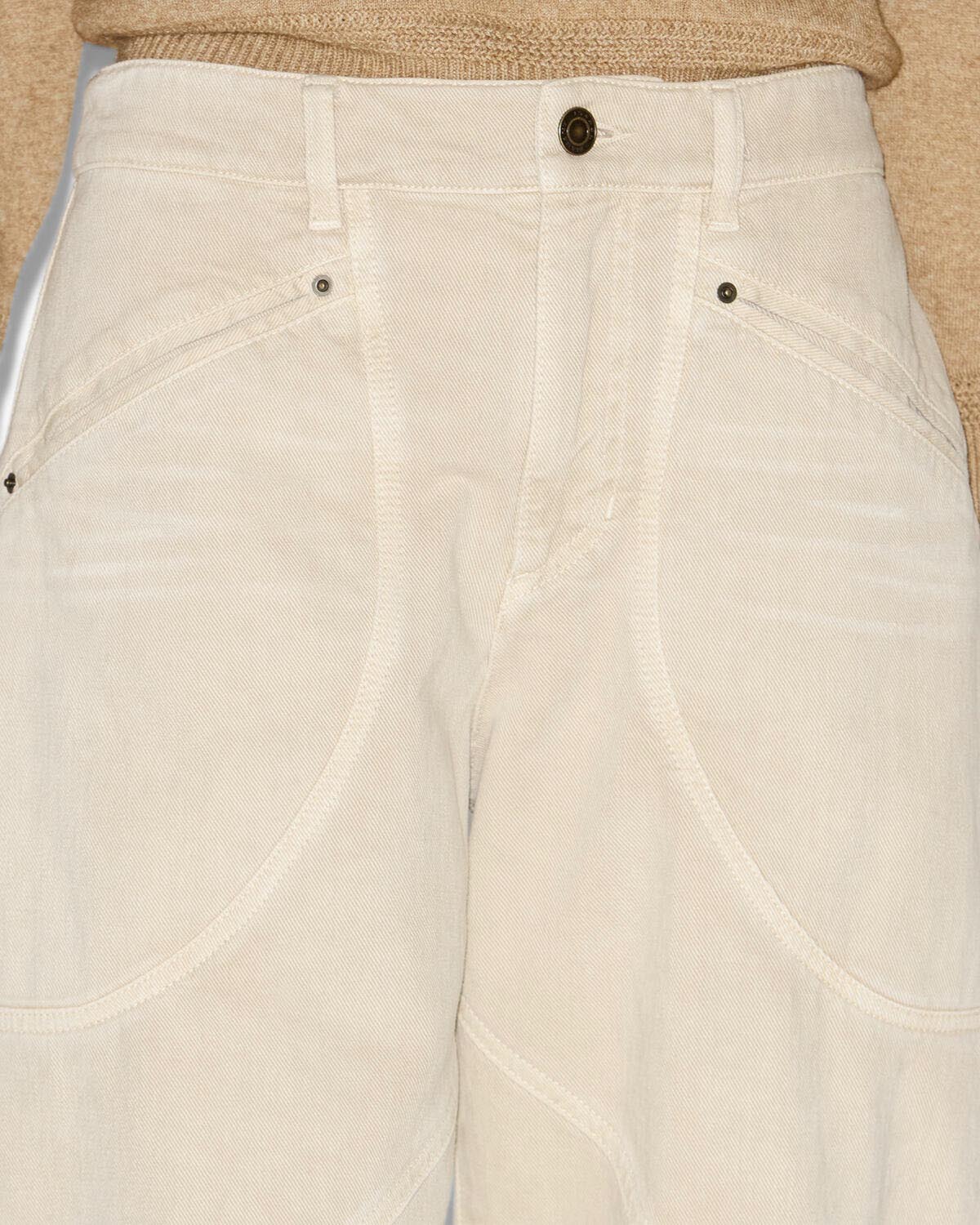 Isabel Marant Catarina jean écru coupe droite