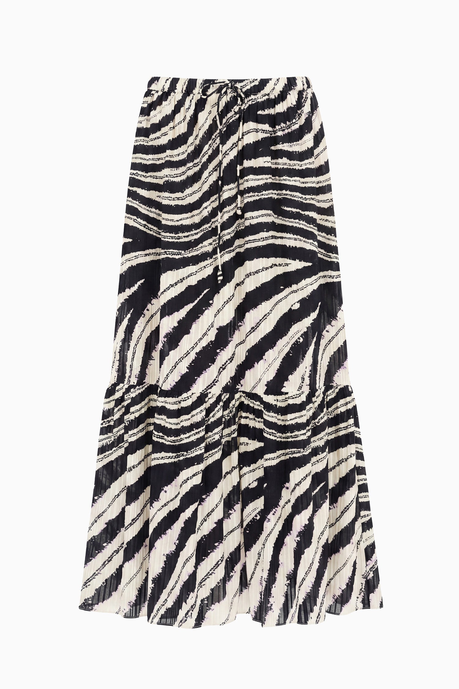 Ulla Johnson Olina jupe midi coton Shibori Wave poches