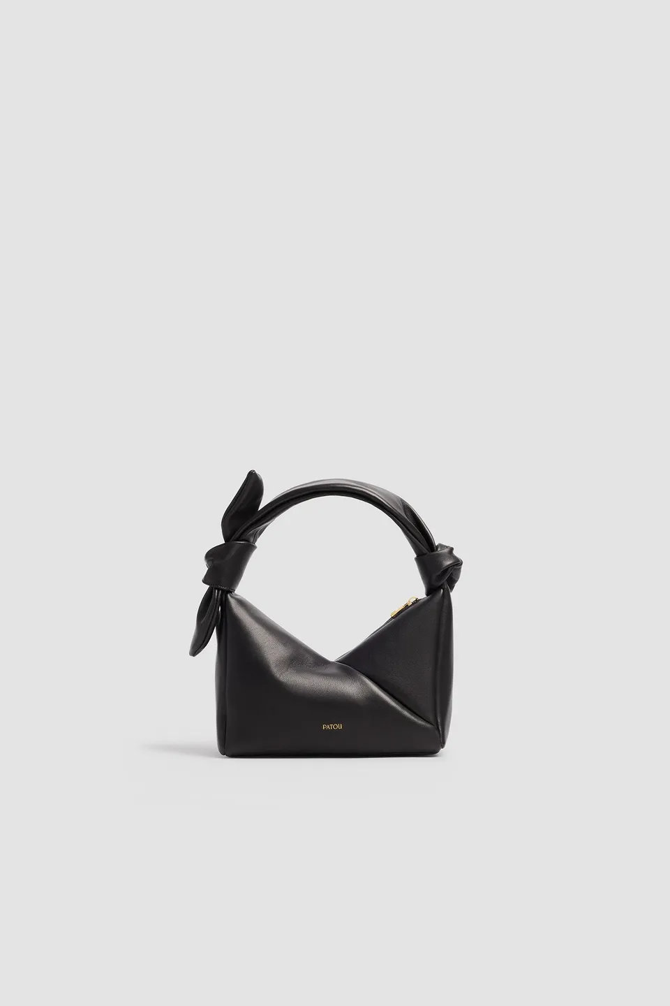 Patou Bags P26BA0295047999B sac cuir noir triangle nappa