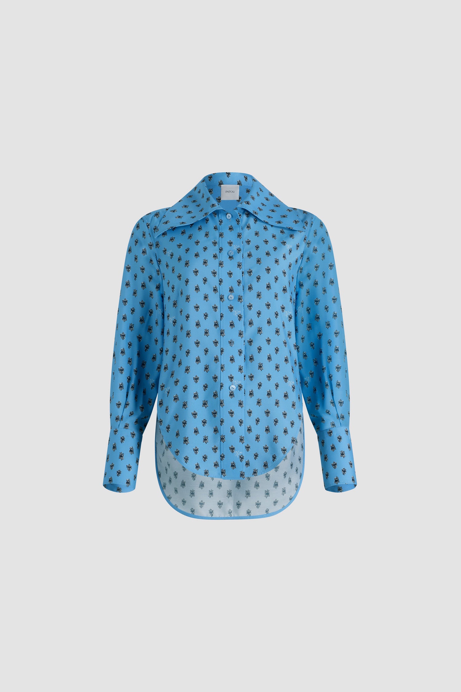 Patou BL041 chemisier bleu Provence en viscose 38