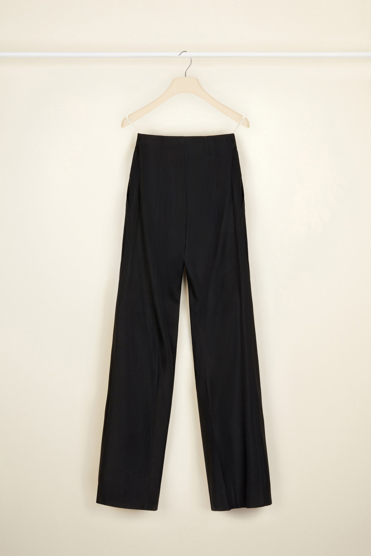 Patou pantalon tailleur TR002 tricotine laine noir