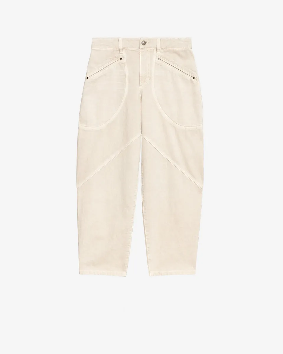 Isabel Marant Catarina jean écru coupe droite