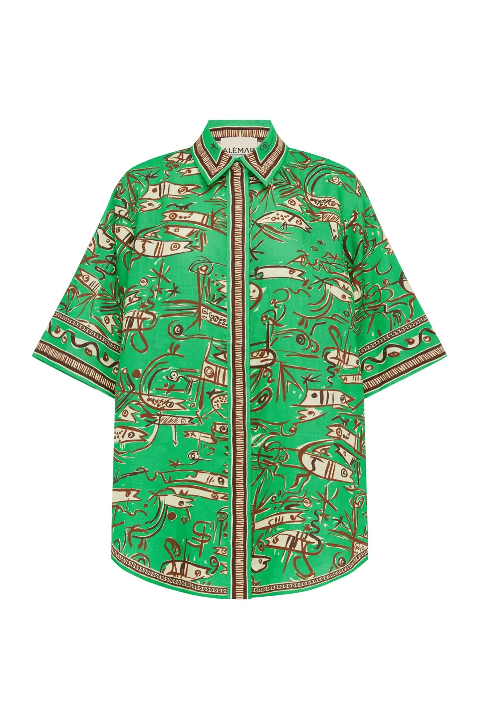 Alemaïs Fish Sticks Shirt chemise lin poisson