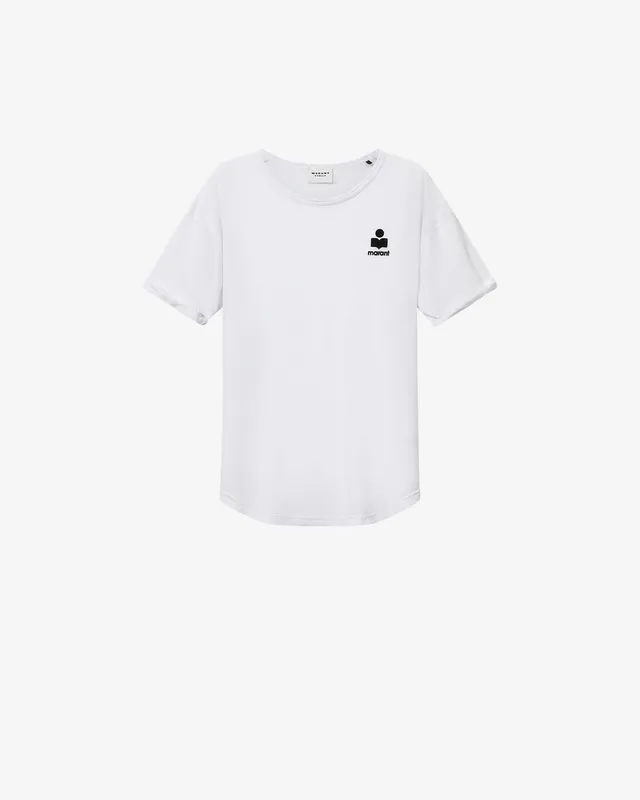 Isabel Marant Koldia TS0315FA t-shirt lin blanc