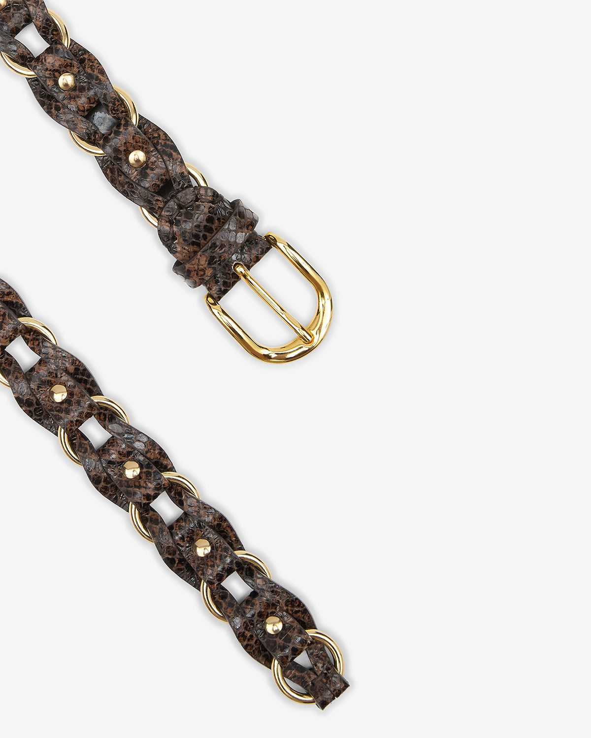 Isabel Marant Bali ceinture cuir mocha 3 cm