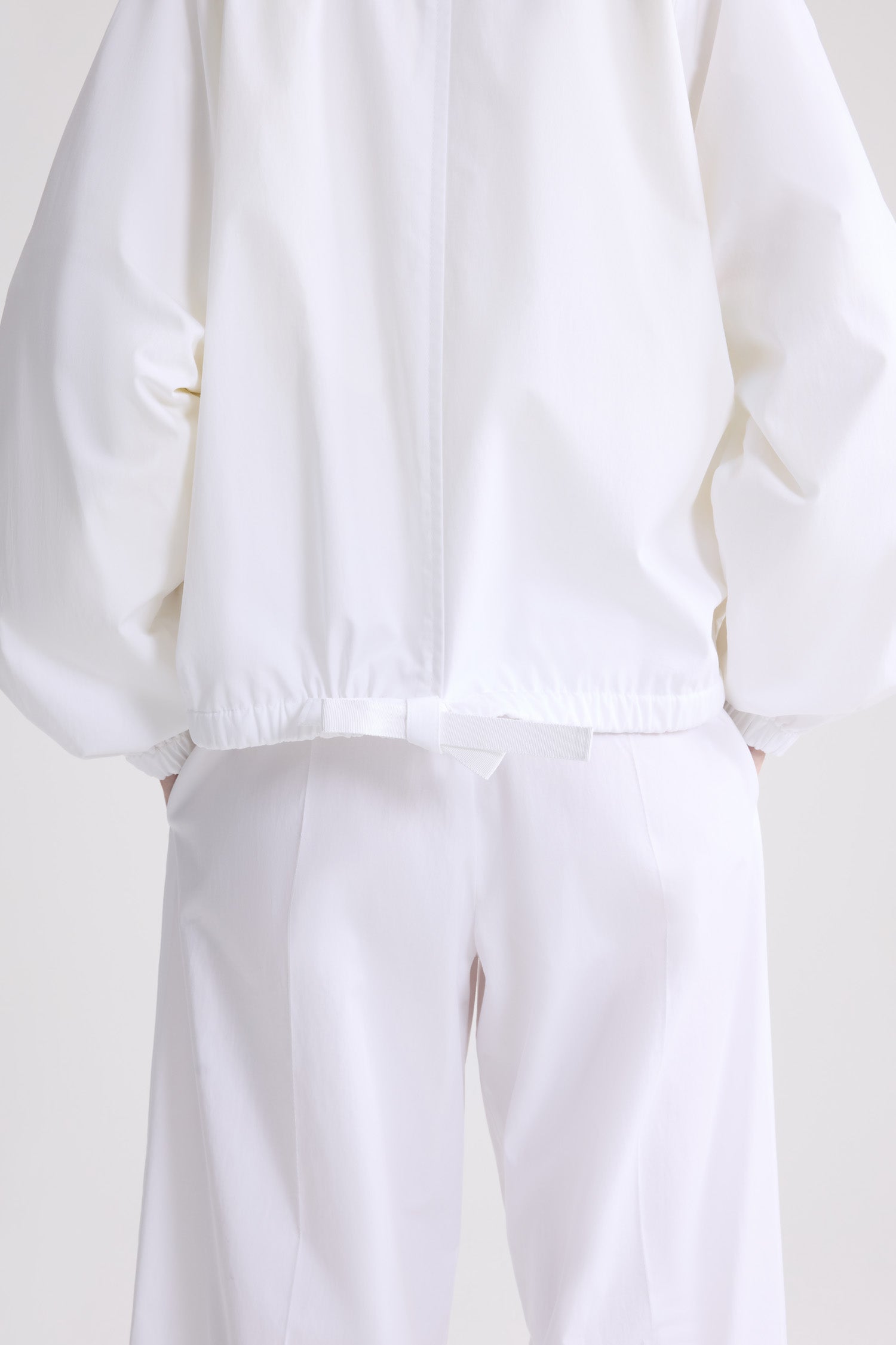 Patou OU049 P26OU0490244001W veste coton bio blanche zip