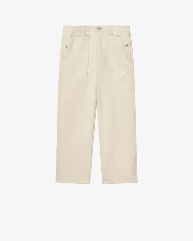 Isabel Marant Ermina pantalon serge coton écru