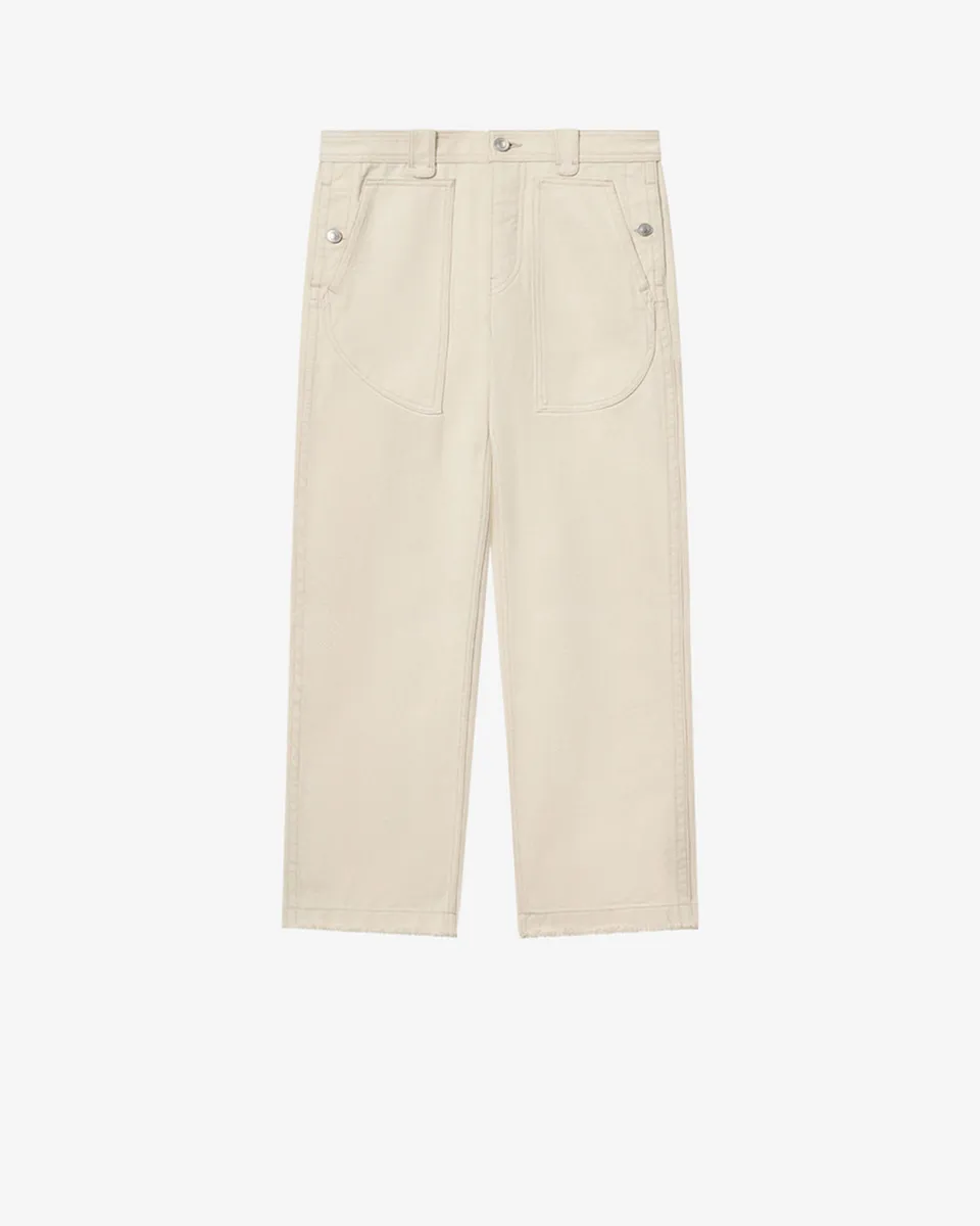 Isabel Marant Ermina pantalon serge coton écru