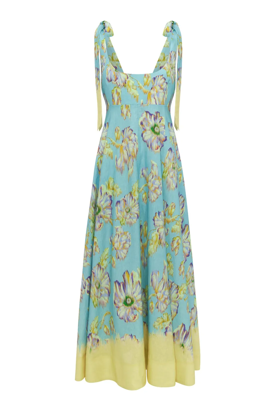 Alemäis Jerry Ballet robe midi lin fleurie poches