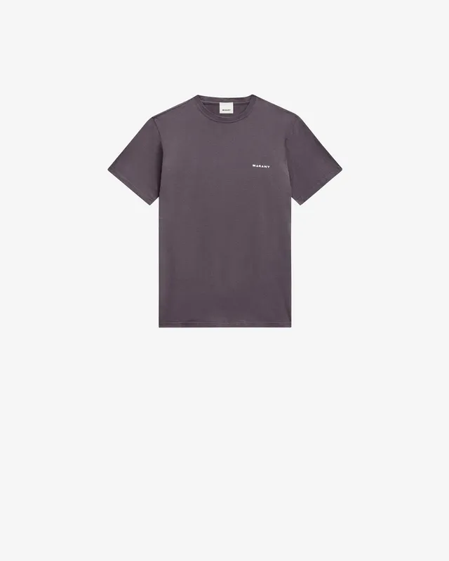 Isabel Marant Zafferh TS0047HA T-shirt bleu nuit coton