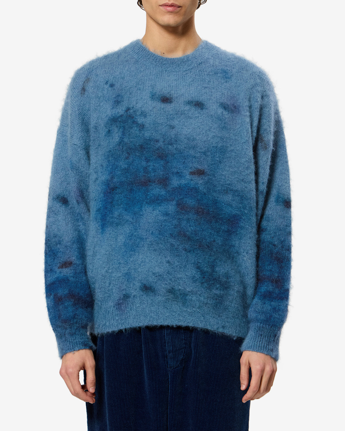 Isabel Marant Ayden PU0995HA pull mohair bleu indigo