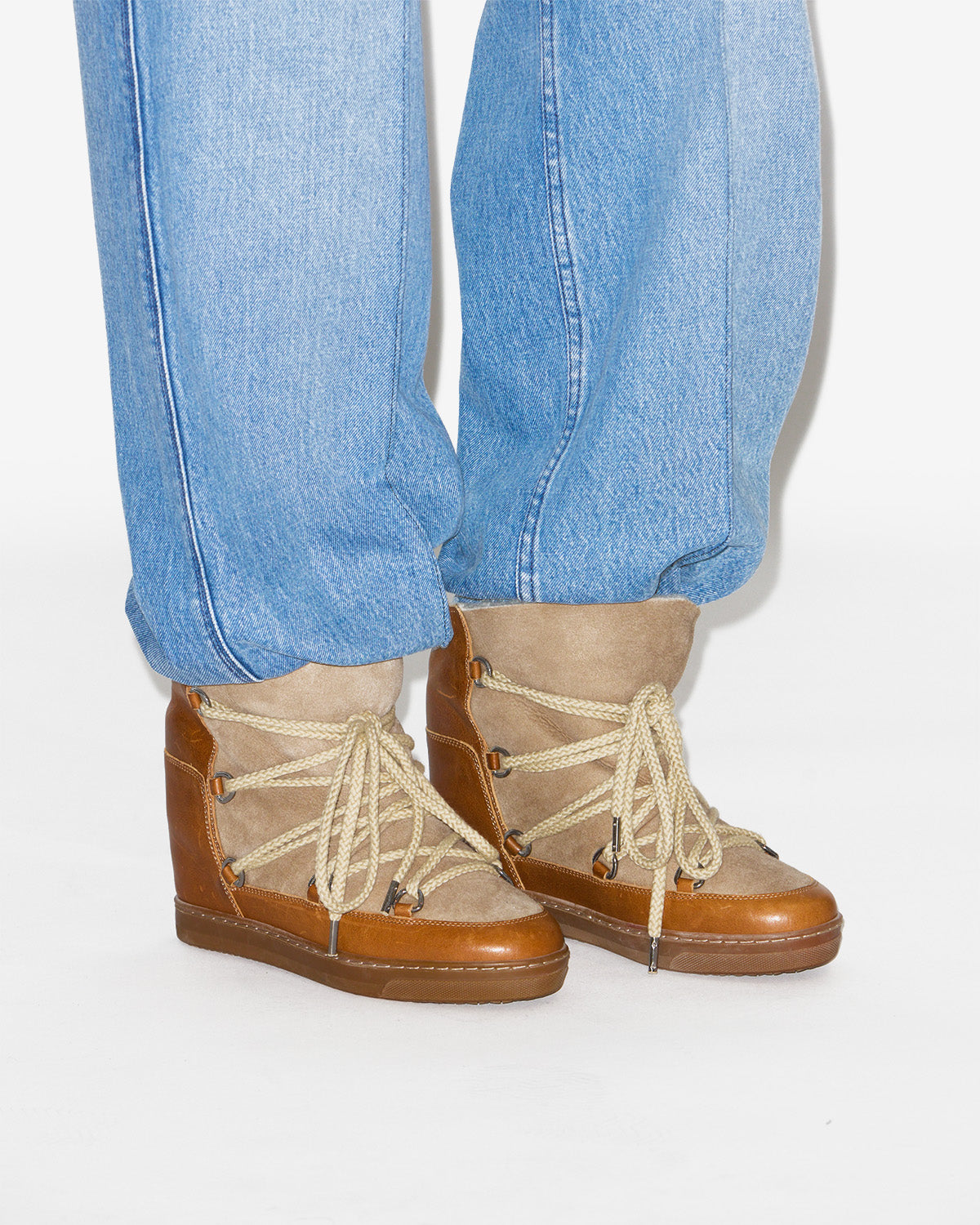 Isabel Marant Nowles bottines après-ski camel 4 cm