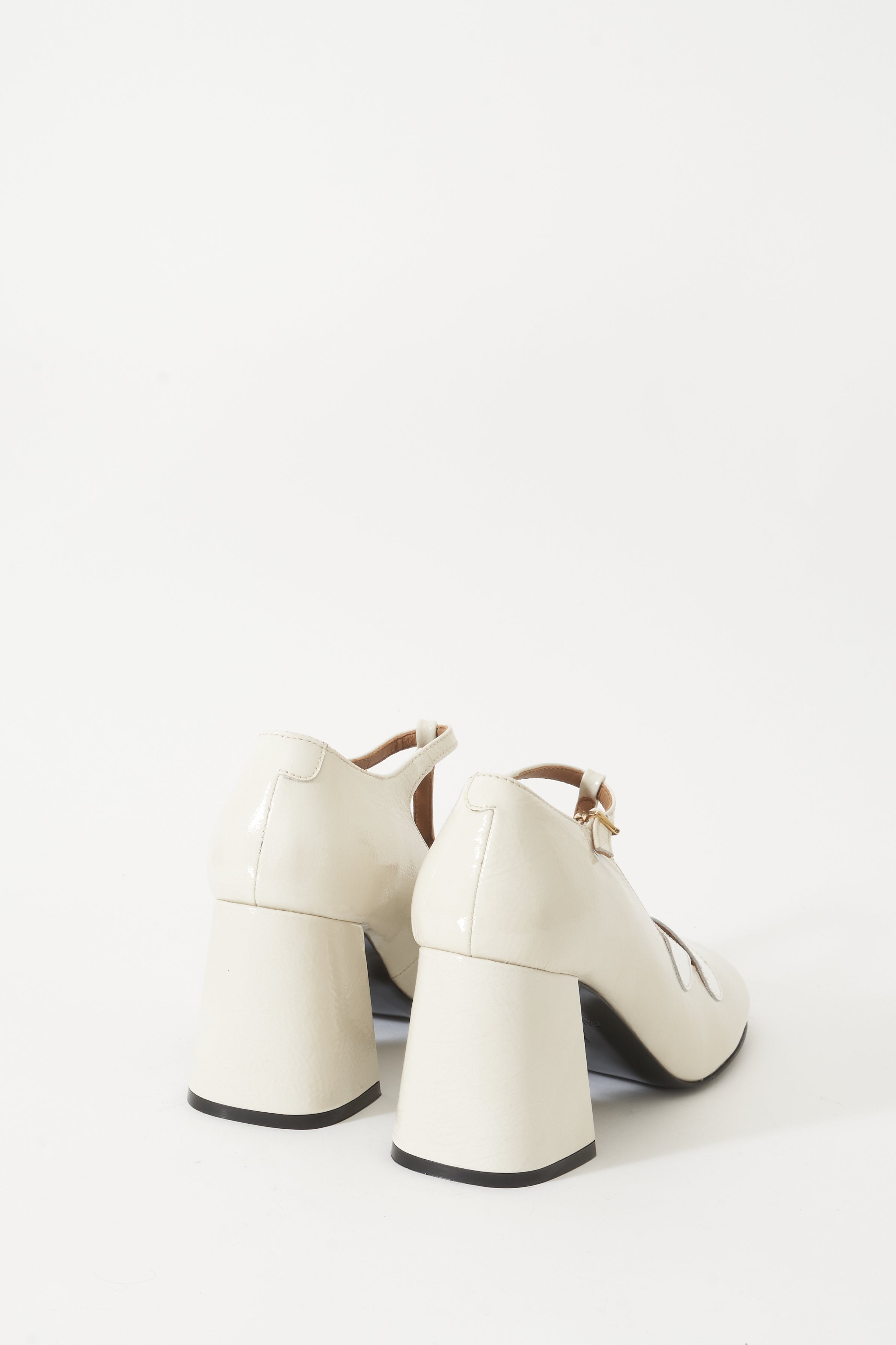 Paul & Joe Daisy babies cuir vernis marine 8cm