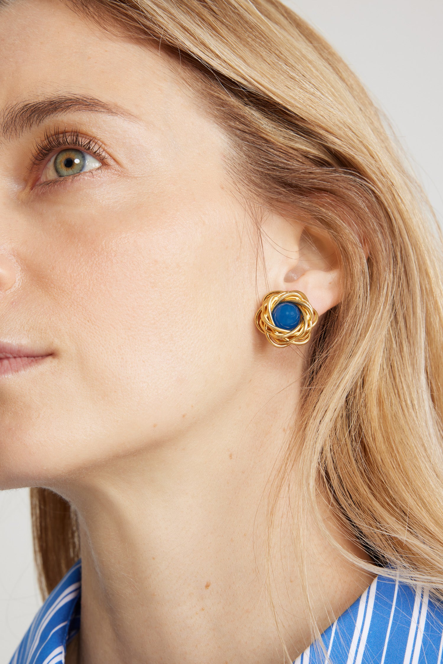 Patou Jewellery Nest JW126 boucles d'oreilles Victoria Blue