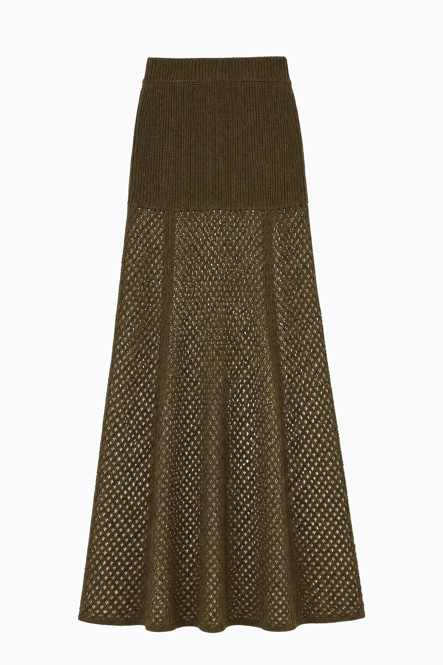 Ulla Johnson Lucia jupe maxi Militaire mérinos