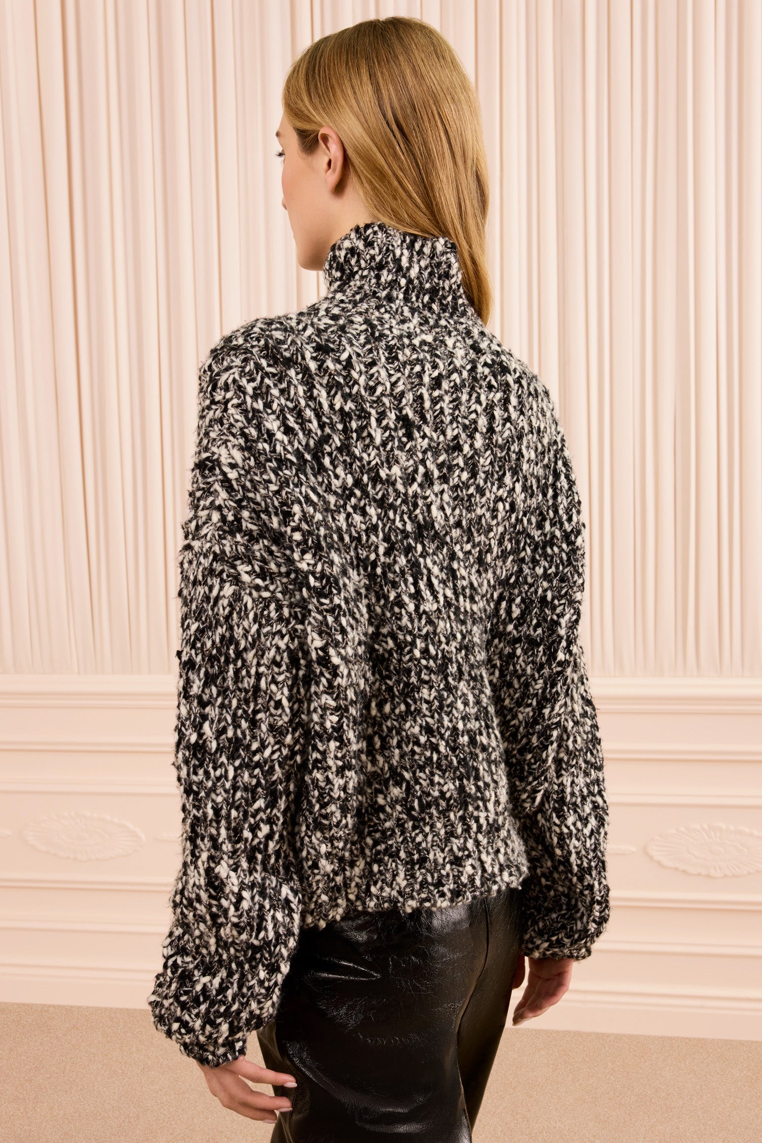Ulla Johnson Albie pull onyx laine col roulé