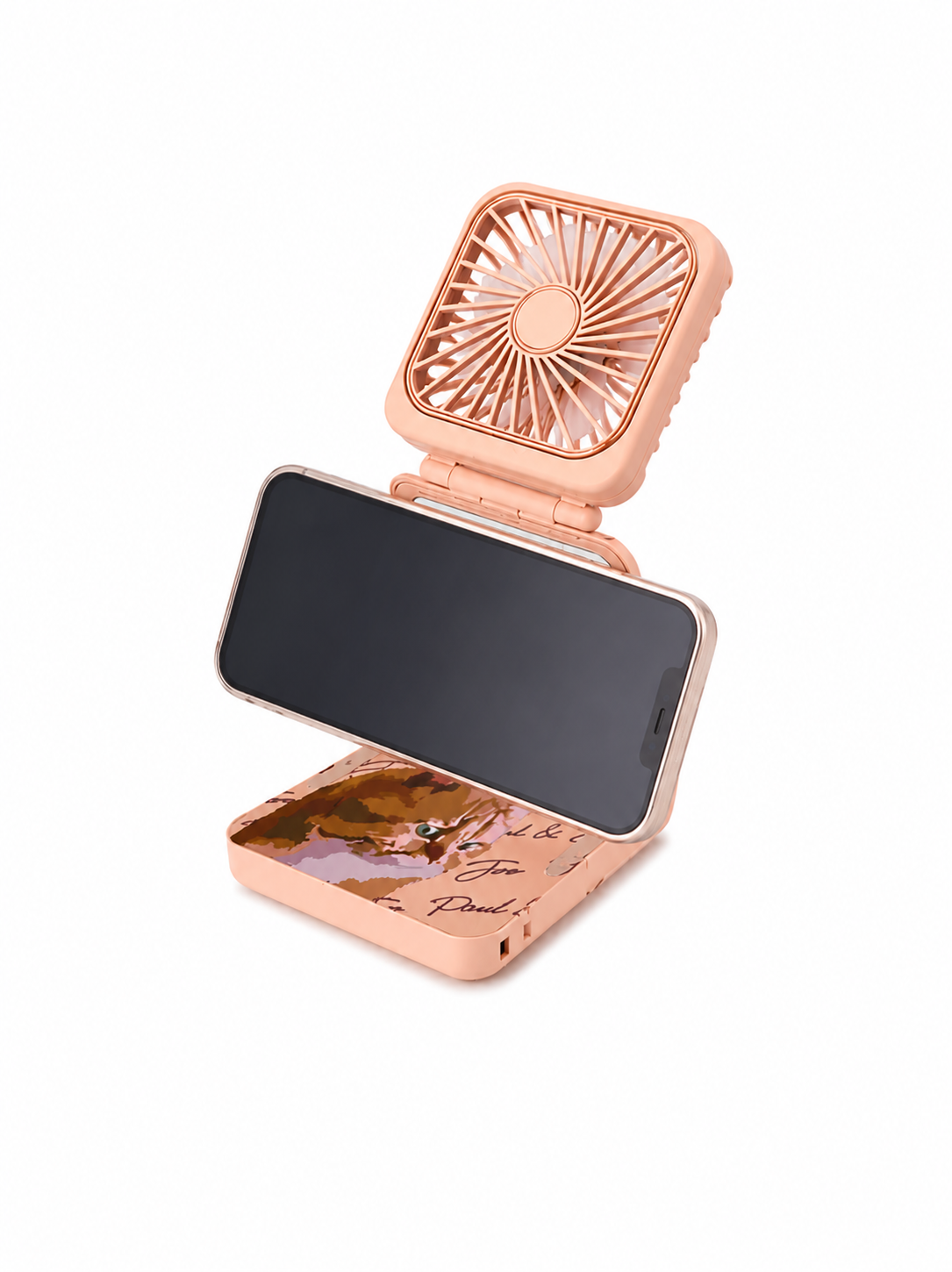 PAUL & JOE Accessoires beauté ventilateur portatif Rose miroir 5 vitesses