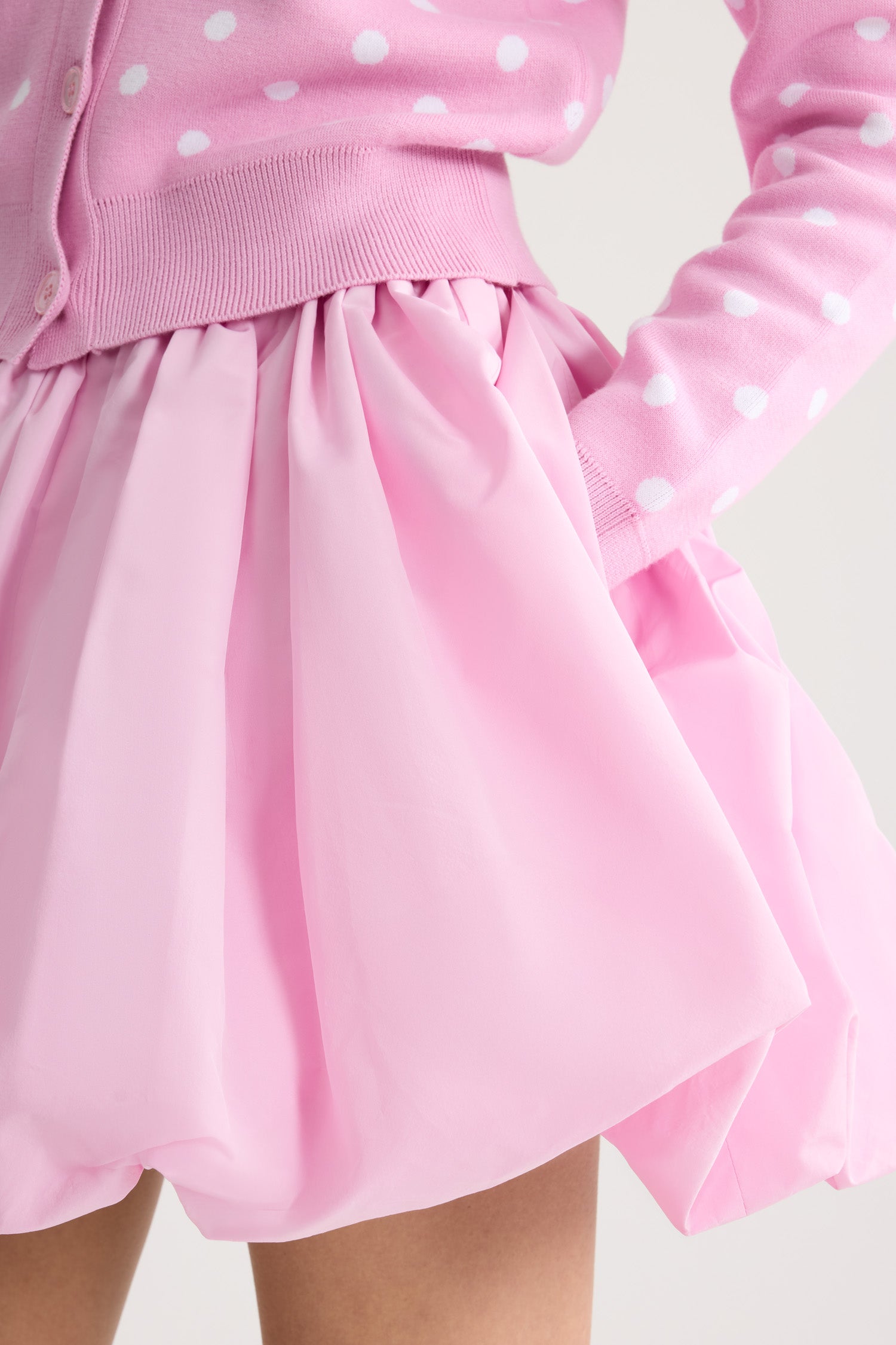 Patou P26SK110 mini-jupe faille rose primrose