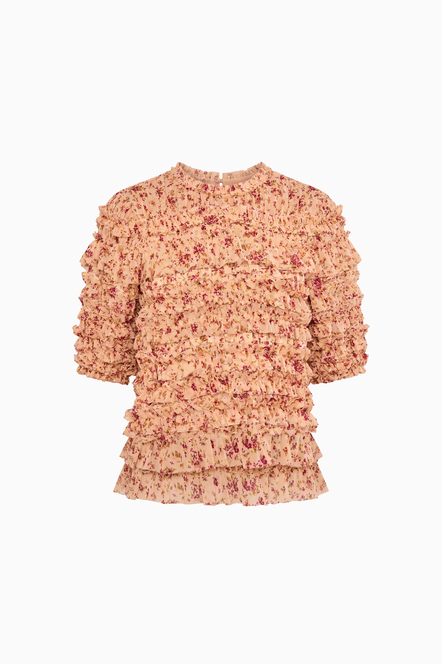 Ulla Johnson Mabel FA260215 top soie Blush floral