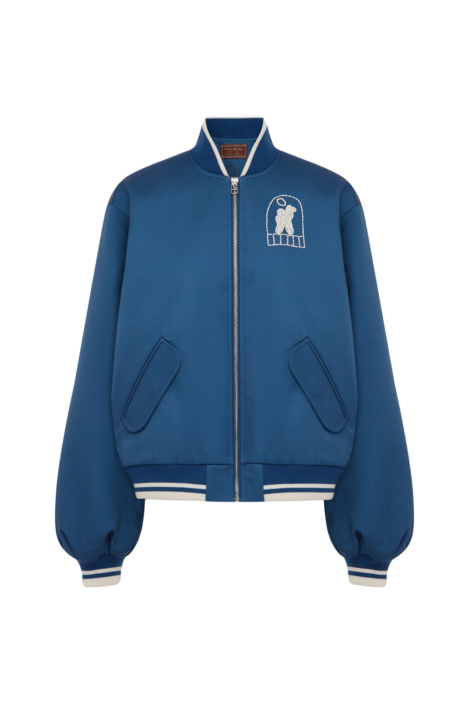 Alemäis Yasmeen Embellished bomber matelassé perlé