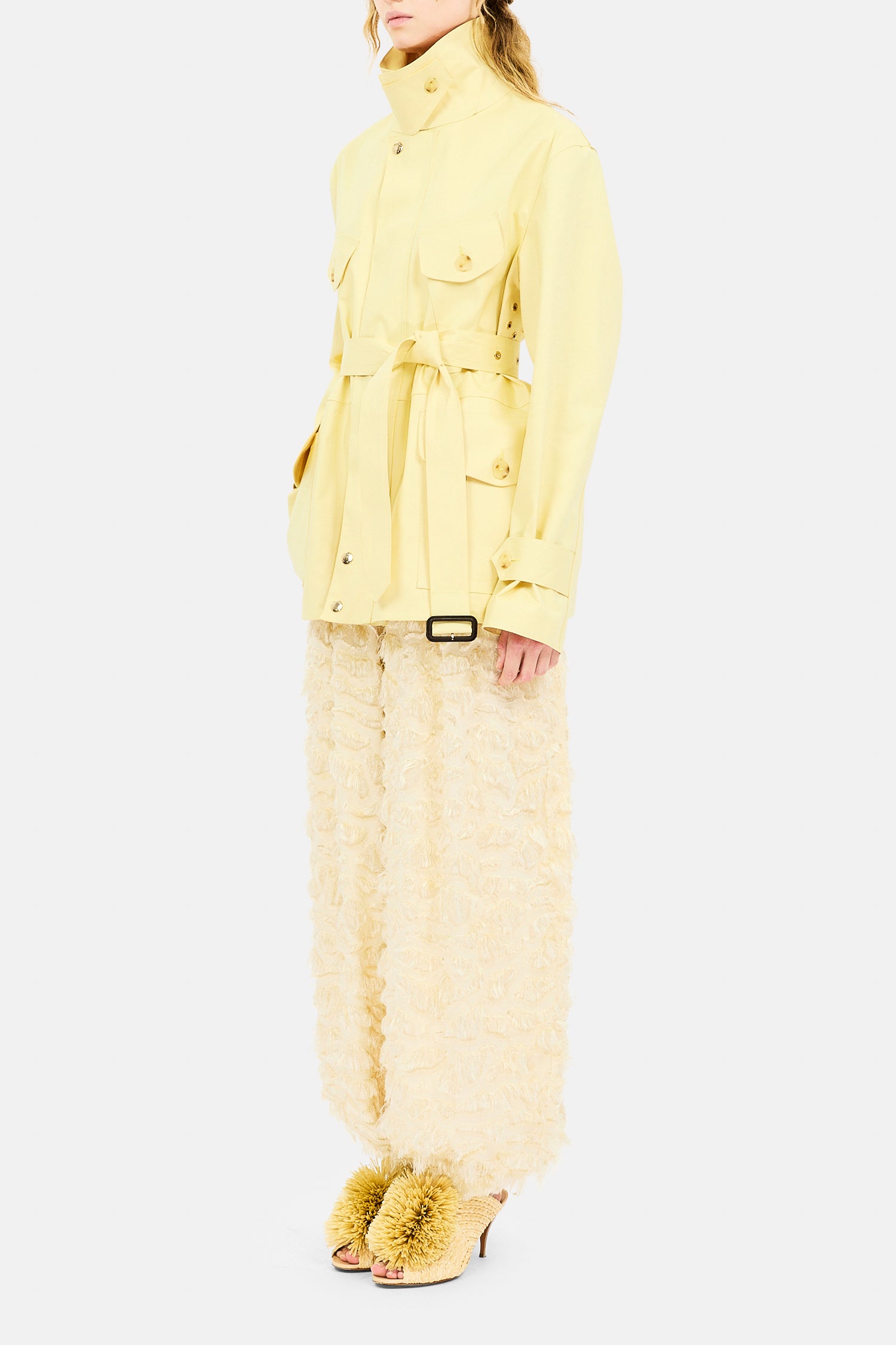 Ulla Johnson Eaton veste cargo Honeysuckle ceinturée