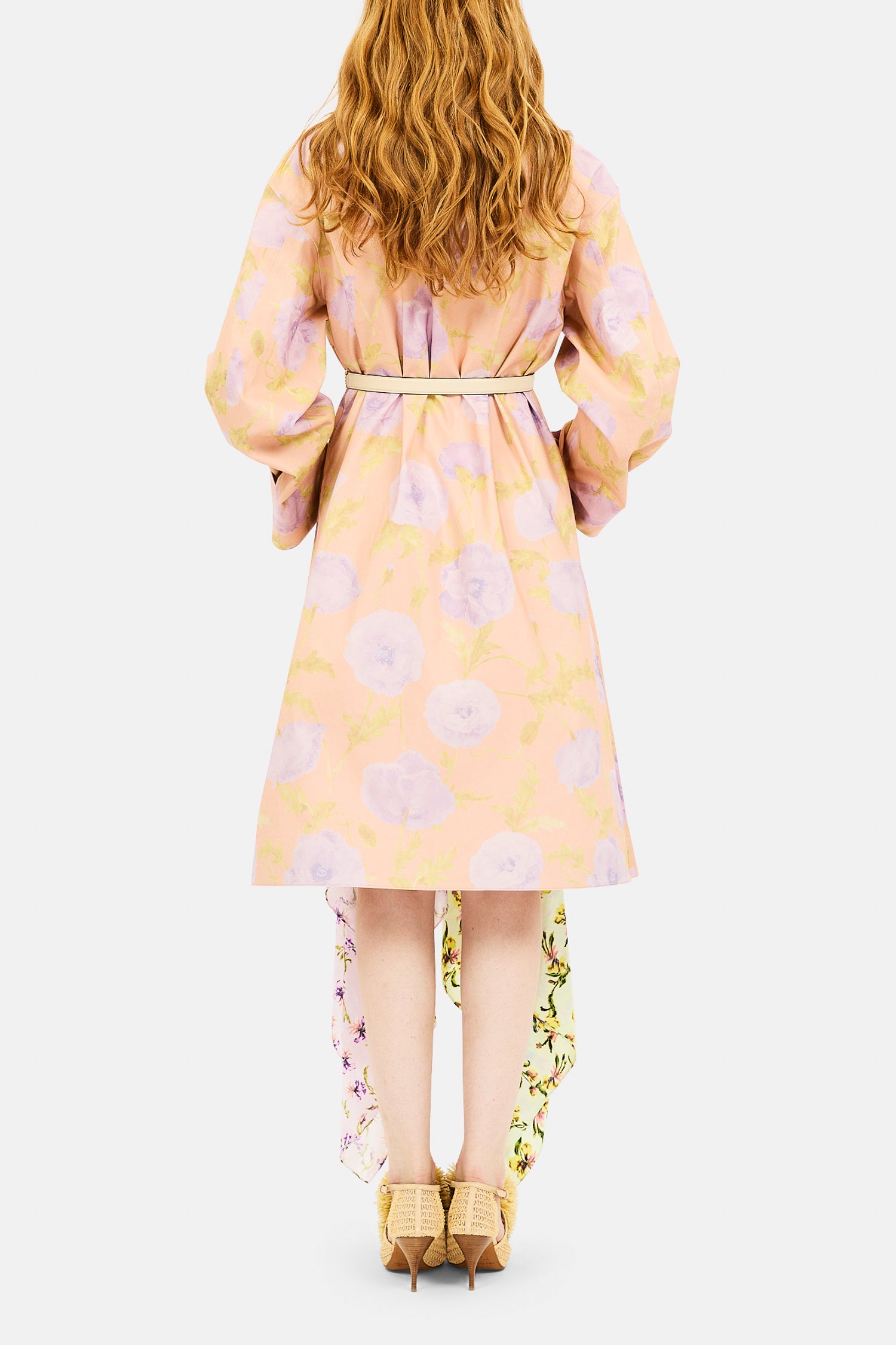 Ulla Johnson Cadogan trench imprime blush poppy