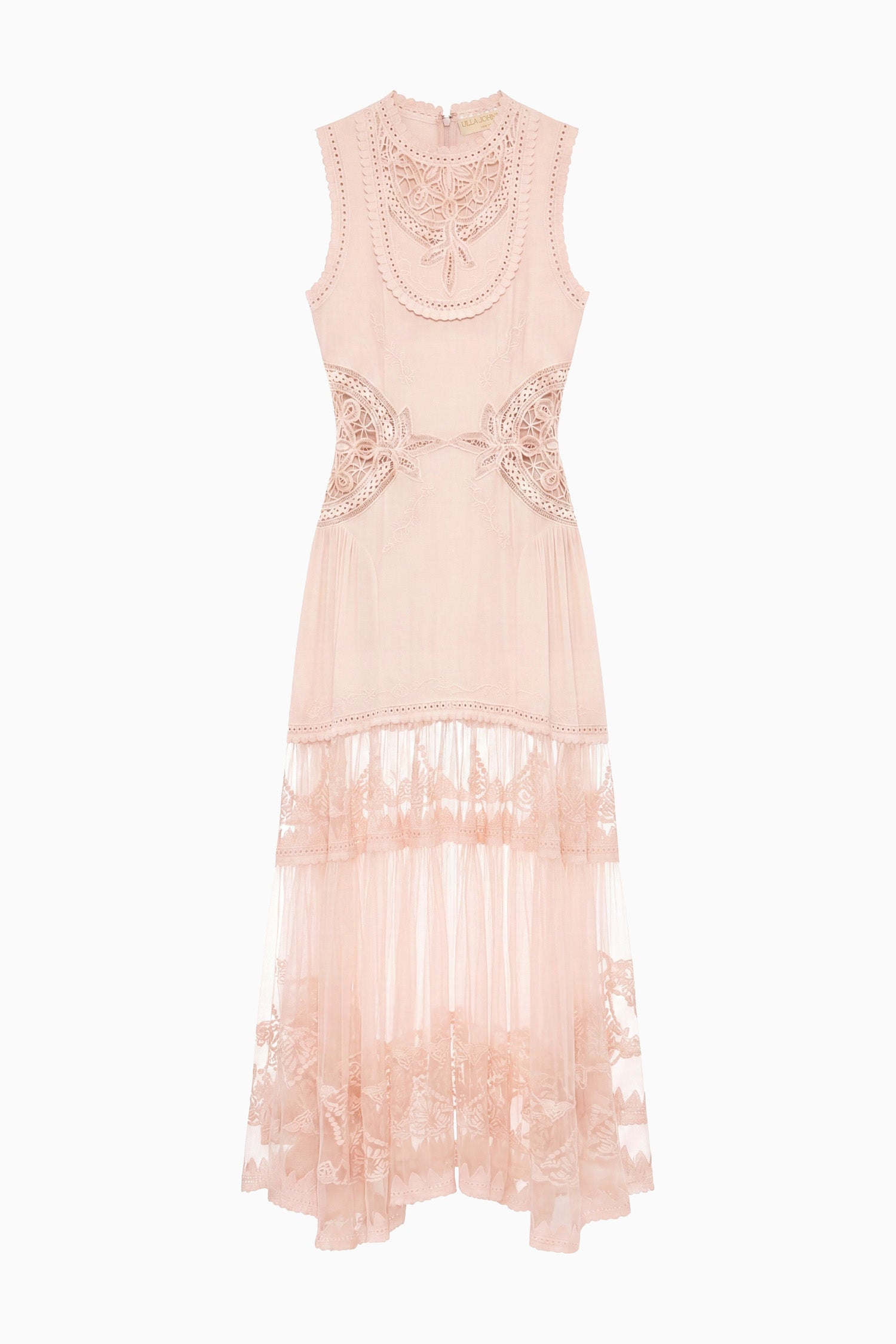 Ulla Johnson Florence PF260104 robe blush soie