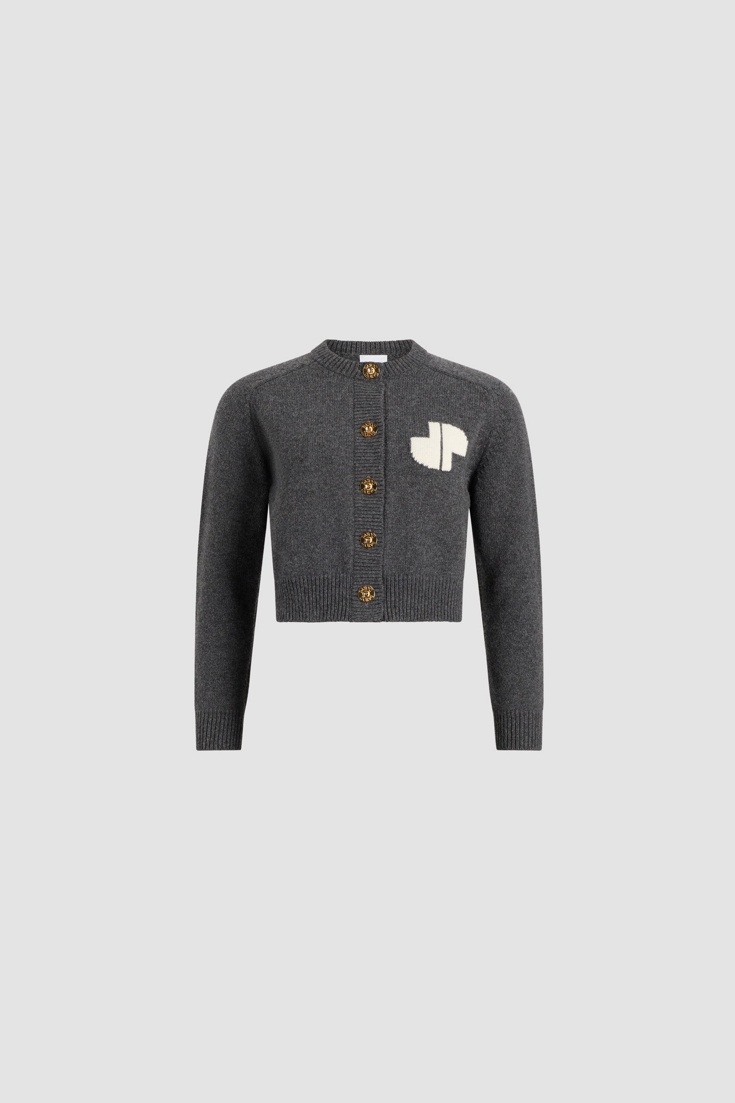 Patou Knitwear cardigan JP intarsia laine cachemire Mercury