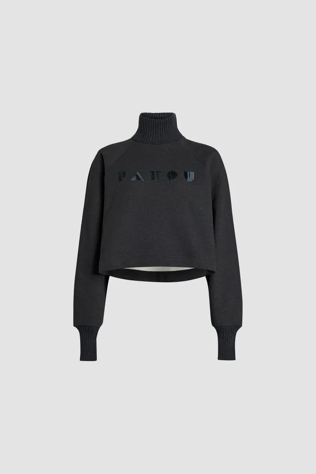 Patou H24JE1269995963A sweat coton bio Art Deco Graphite