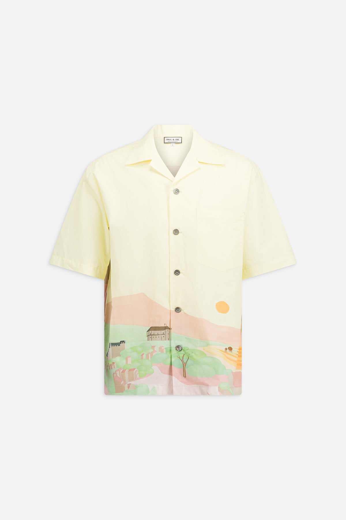 Paul & Joe Summer chemise popeline coton imprimée manches courtes
