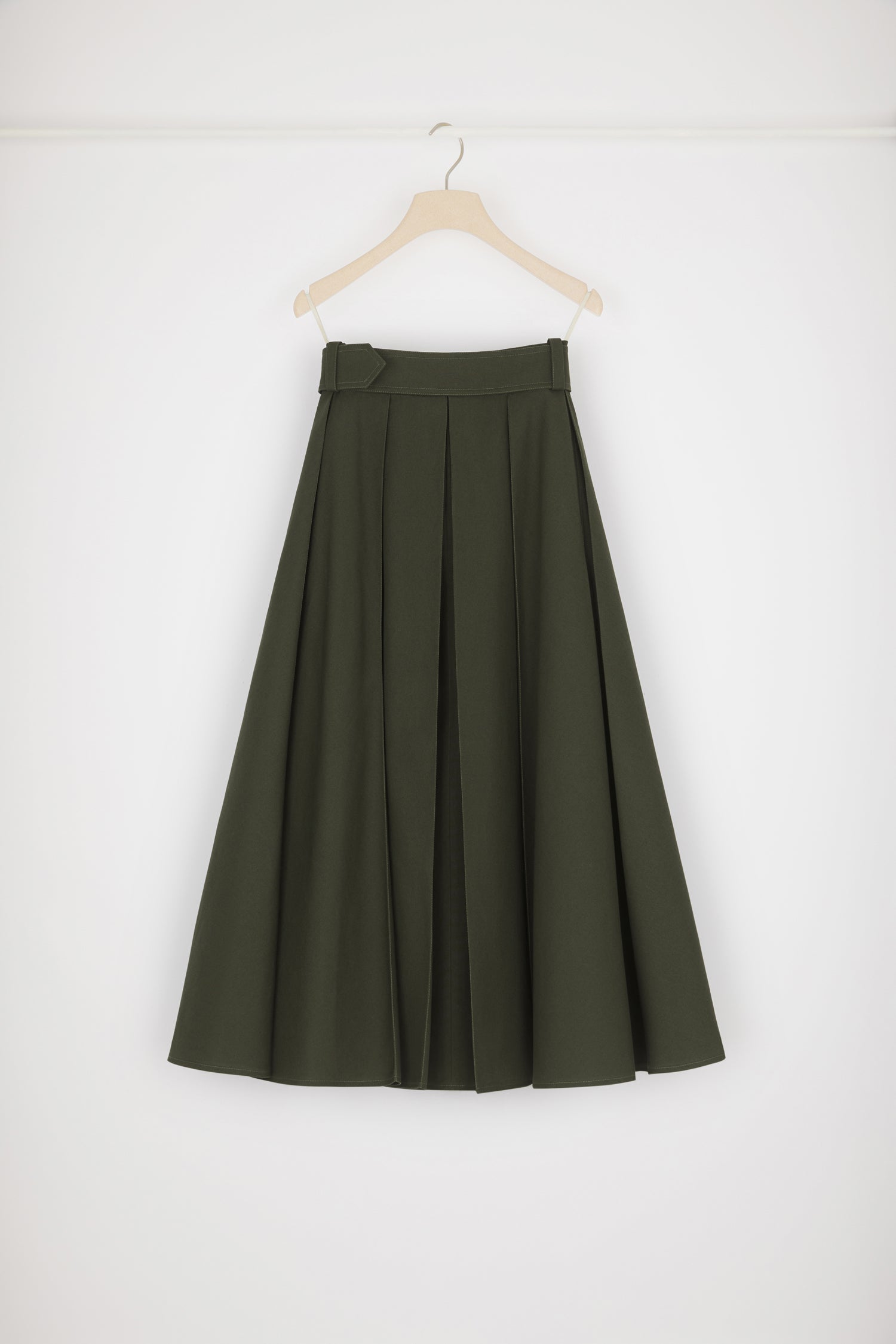 Patou H22SK0330124752W jupe maxi Winter Moss coton bio